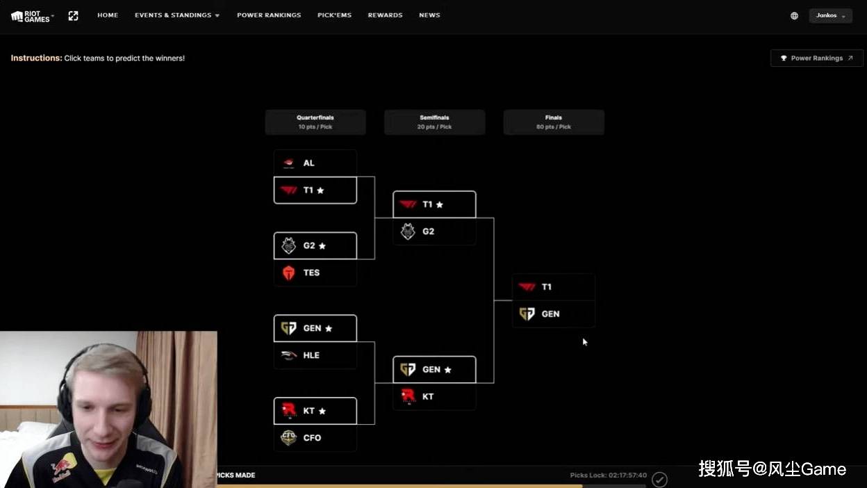 LOL传奇打野预测GEN夺冠!管泽元分析淘汰赛:滔搏打G2是无敌的